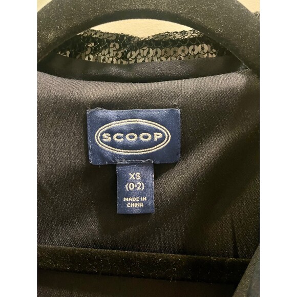 SCOOP NYC Sequined Relaxed Shirt Dress with Long Sleeves, Sz XS (0-2) - Picture 8 of 9